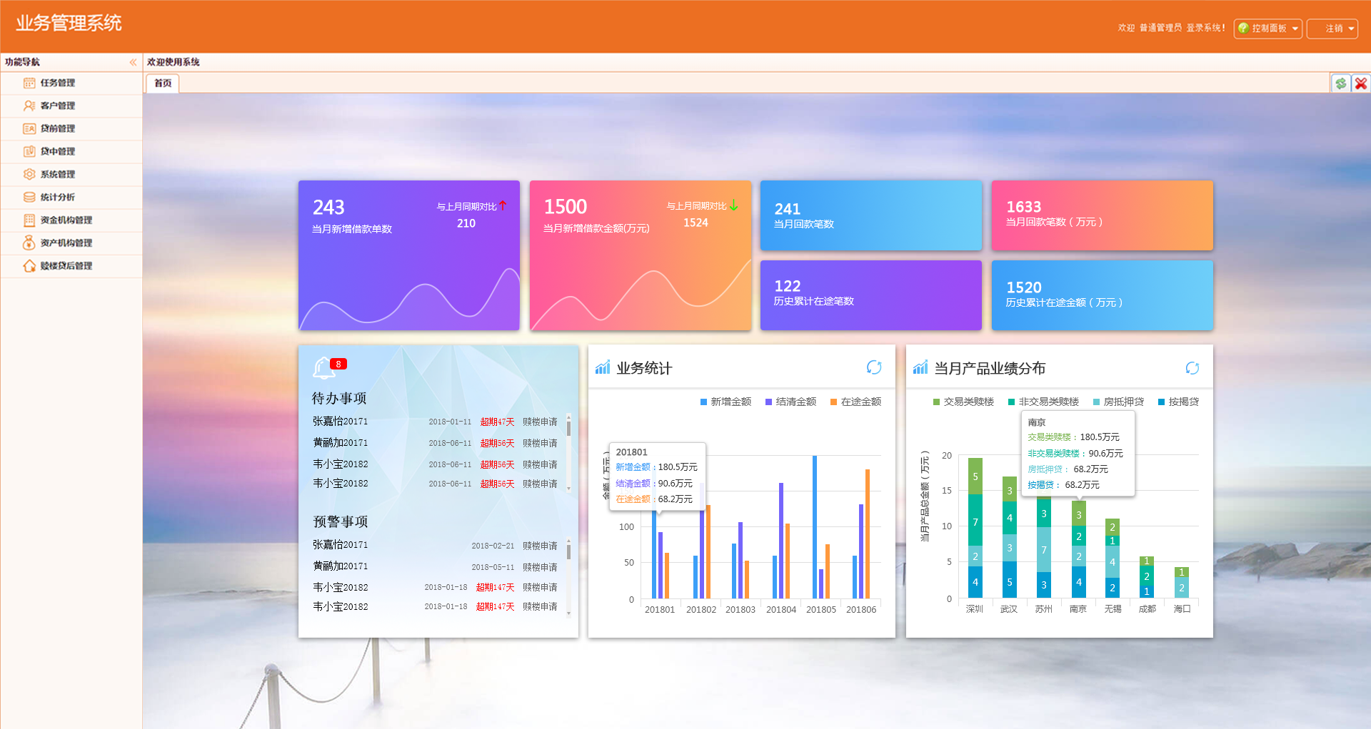 ERP管理界面二